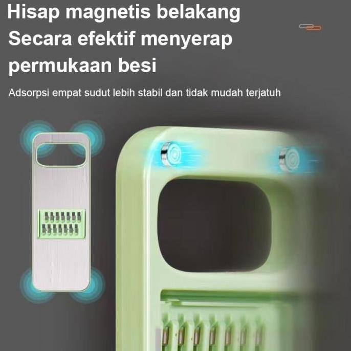 HELU 7in1 Parutan Kentang Dengan 5 pcs Multifungsi Keripik Kentang Alat Buah Pengiris Plastik
