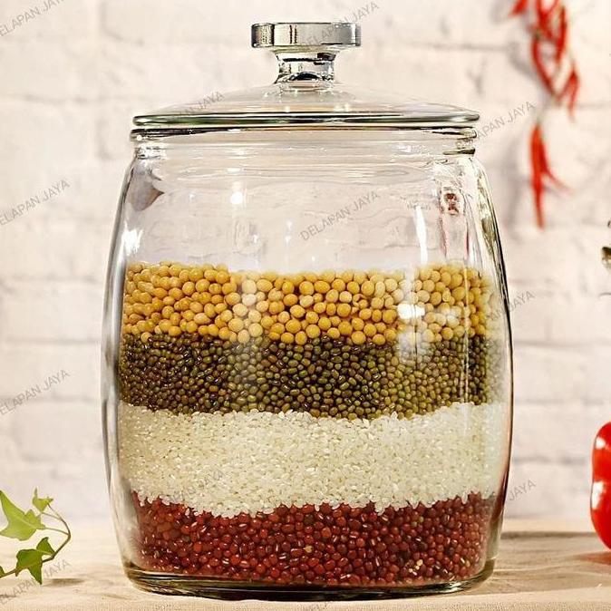 [KIMGLASS TW-548] TOPLES KACA TEBAL TOPLES KEDAP UDARA TOPLES KUE 7,3 LITER TOPLES SERBAGUNA