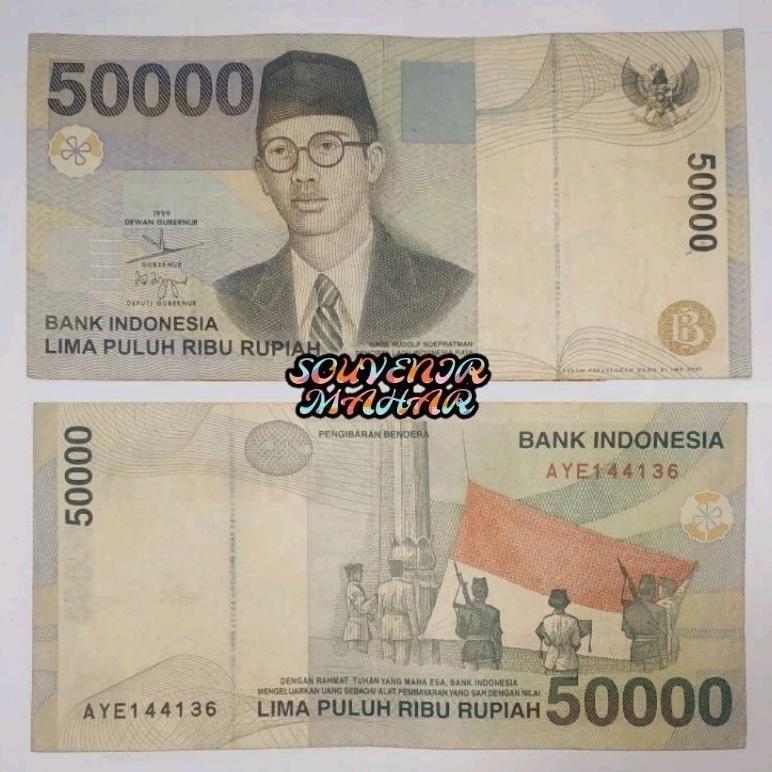 Dindaseller6 - Uang Lama 50000 Rupiah Wr Soepratman Asli Koleksi Langka Dan Gress
