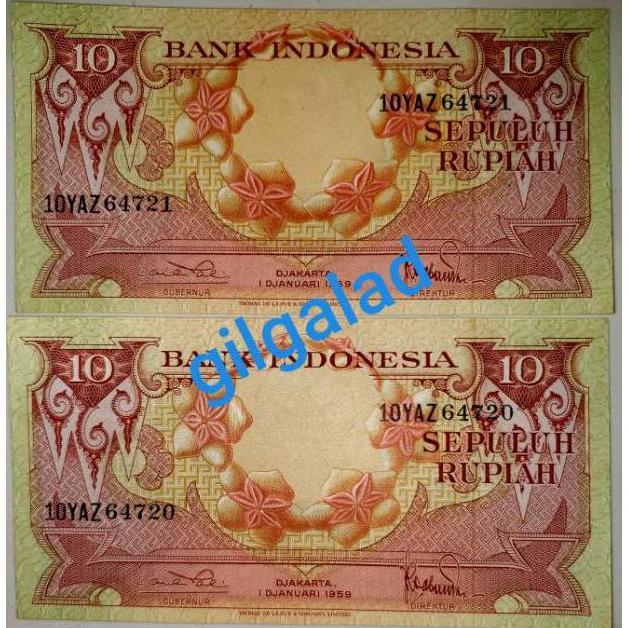 Dindaseller6 - Paket Mahar Uang Kuno Asli 20 Rupiah 10 Rupiah Kondisi Mulus Seperti Baru