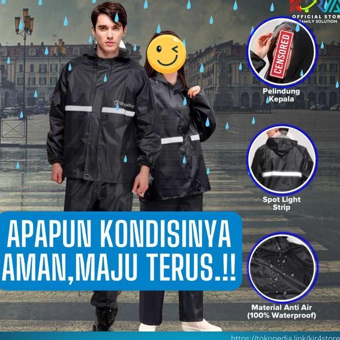 Jas Hujan Setelan Premium Pria Wanita-Rain Cover-Rain Coat-Waterproof