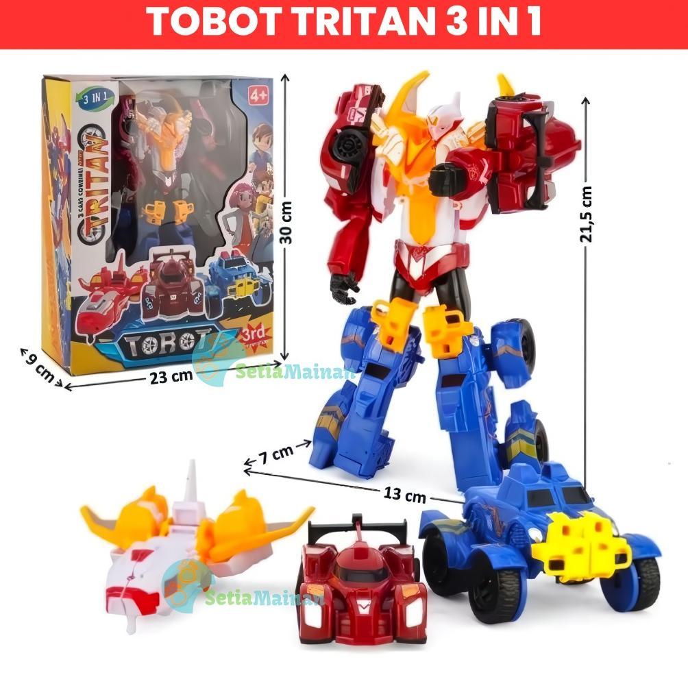 Jhoncolection - Mainan Anak Robot Berubah Mobil Pesawat Mini XYZ 3in1 Mainan Koleksi Laki-laki