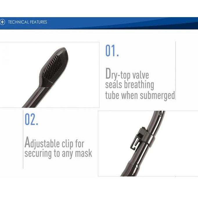 Combo Cressi Ms F1 / Kacamata Cressi F1 + Snorkel Cressi Dry Snorkling