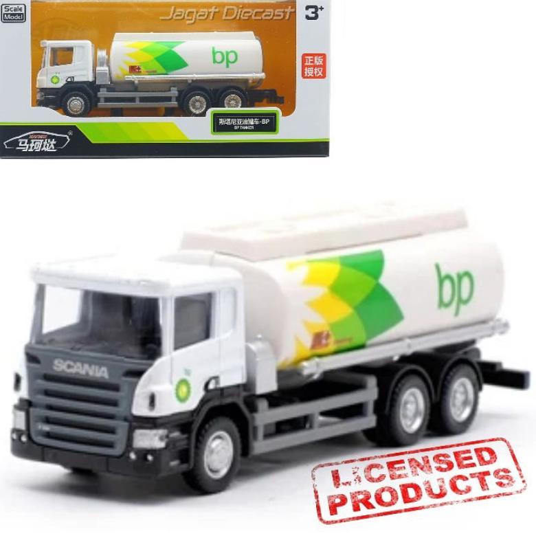 8garasbek - RMZ Truk Tangki Pertamina Total ARAL BP SHELL Diecast 1:64 Mainan Mobil Truk Mini