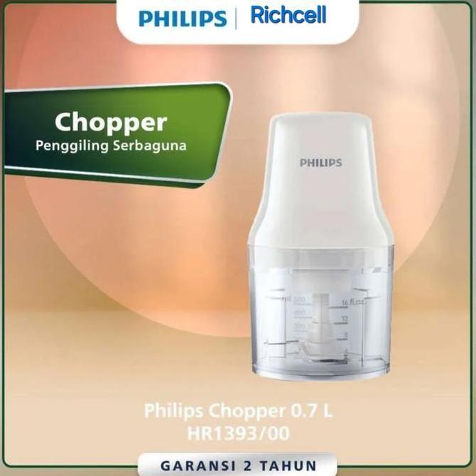BEBAS ONGKIR - Philips Daily Chopper HR 1393 700ml / Chopper Blender Belender Penghalus Bumbu Kering