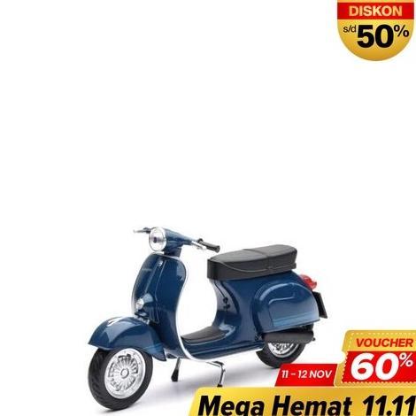 8garasbek - NewRay Vespa 125 Primavera 1:12 Diecast Miniatur Motor Koleksi