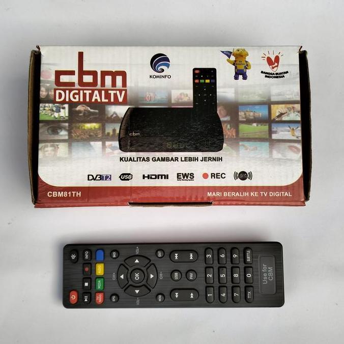 adaptor set top box cbm 81 spare part stb cbm remote stb cbm receiver tv digital DVBT2 adapter stb c