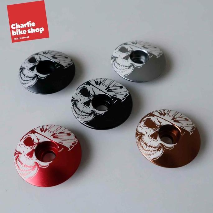 Kustom Caps Graphic Top Cap Made In USA - Cycling Skull