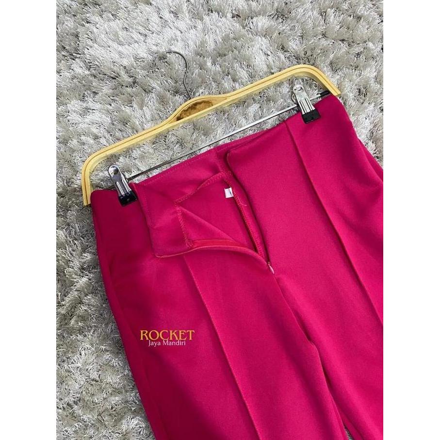 Rjm-Celana Scuba Cutbray Polos Resleting