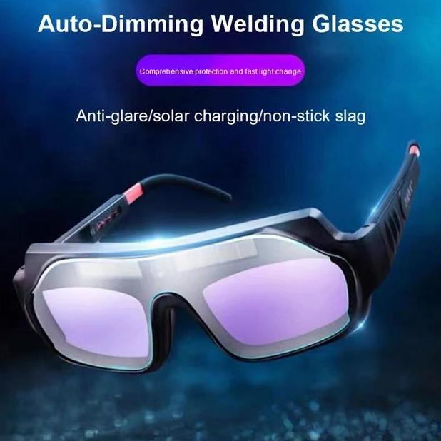 Miliki Kacamata Las Otomatis Dual Glass Kacamata Las Listrik Auto Dark