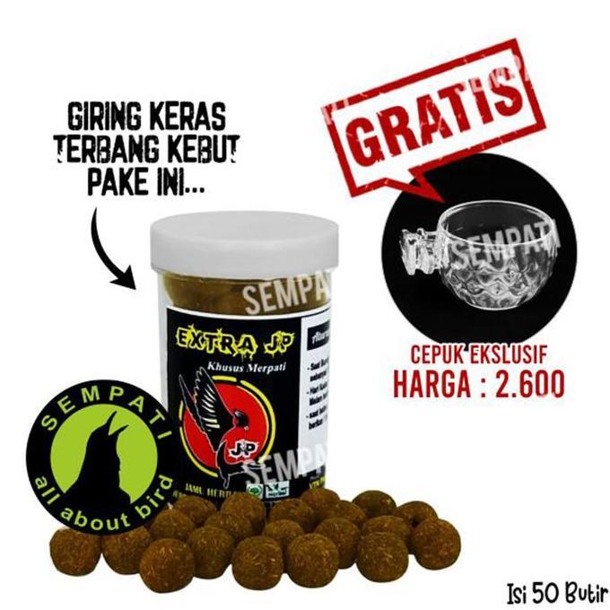 SEMPATI Jamu Merpati Extra Jp Isi 50 Butir Obat Dopping Burung Merpati Balap Vitamin Giring Super Ke