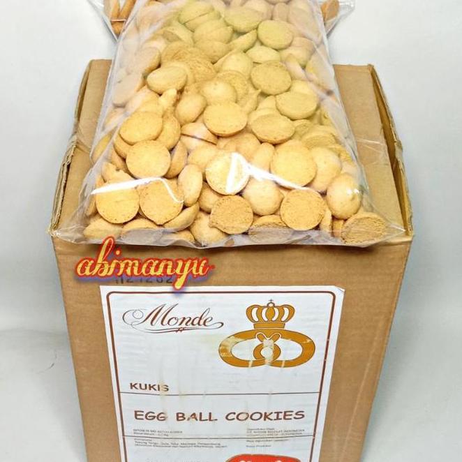 Monde Egg Drops 1Kg Egg Ball Cookies Kiloan