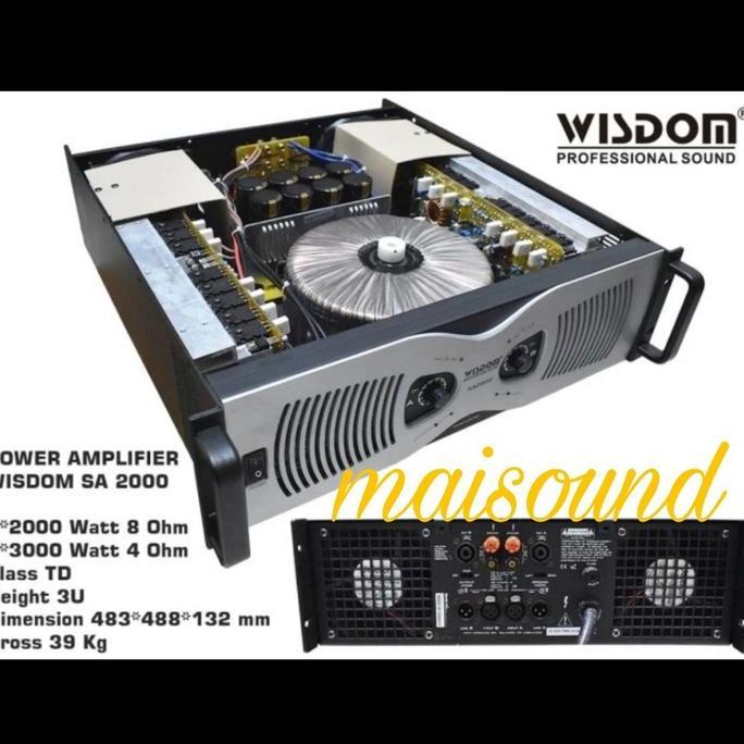 POWER AMPLIFIER WISDOM SA2000 ORIGINAL POWER WISDOM SA 2000 Terlaris