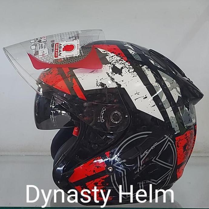 KYT GALAXY FLAT R MOTIF BLACK/RED #5 Terlaris