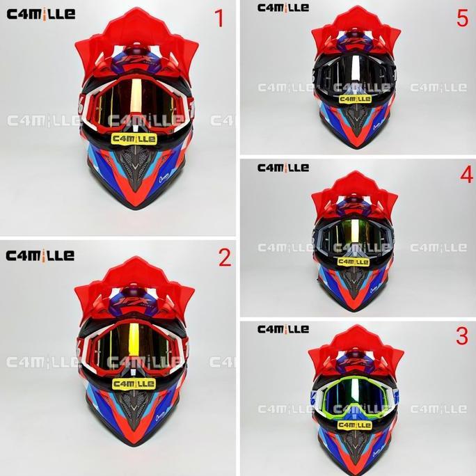 HELM JPX CROSS X29 RED FLUO DOFF TRAIL SUPER CROSS Terlaris