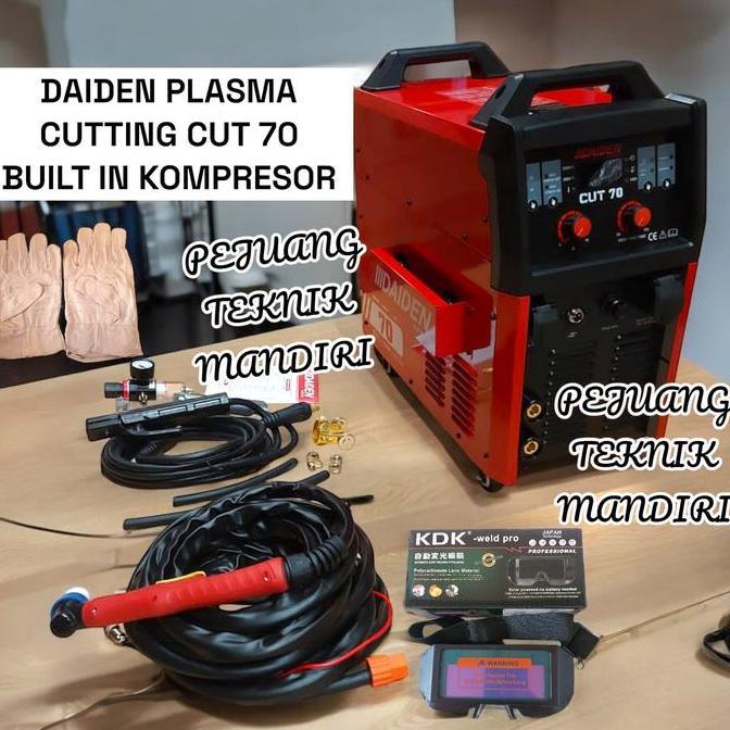 Spesial Mesin Plasma Cutting Daiden Cut 70 Built In Kompresor / Mesin Las Potong Plasma Daiden Cut 7