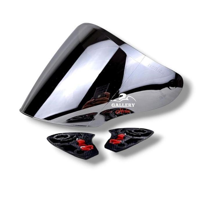 Visor Venom Kyt Dj Maru, Galaxy, Dj Maxi | Kaca Helm Iridium Silver