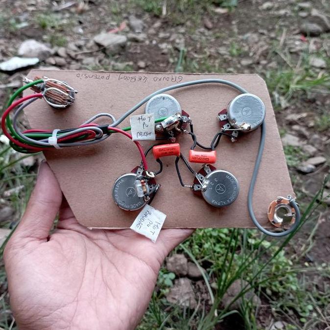 Wiring Gitar Les Paul 50s Gibson Epiphone Prewiring Plus Treble Bleed