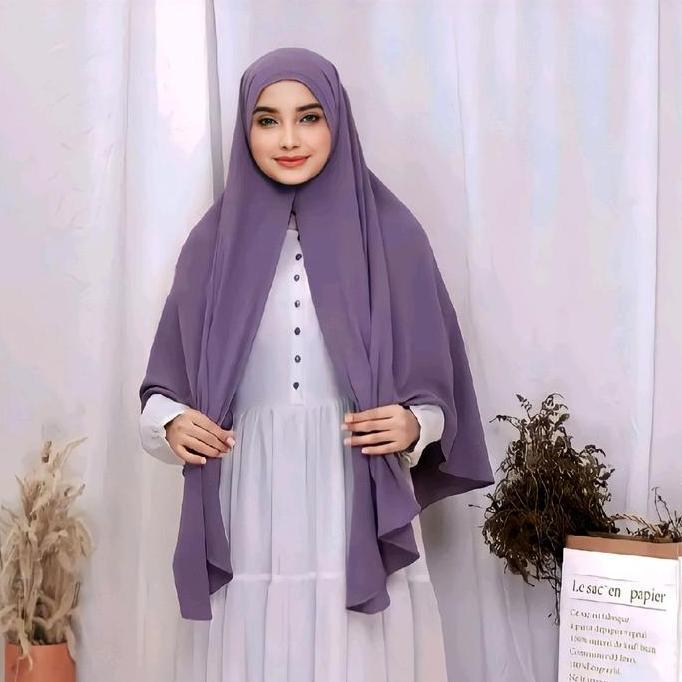 Hijab Pashmina Ovale Crinkle Airflow Jumbo Wanita