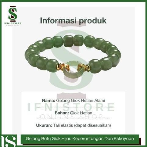 Gelang Giok Asli China Gelang Batu Giok Hijau Gelang Giok Feng Shui Gelang Giok Wanita Membawa Keber