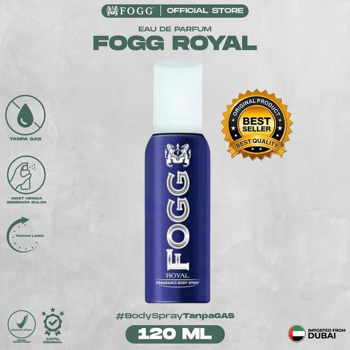 Fogg Parfum Body Spray Reguler Royal 120ml Body spray Tanpa Gas