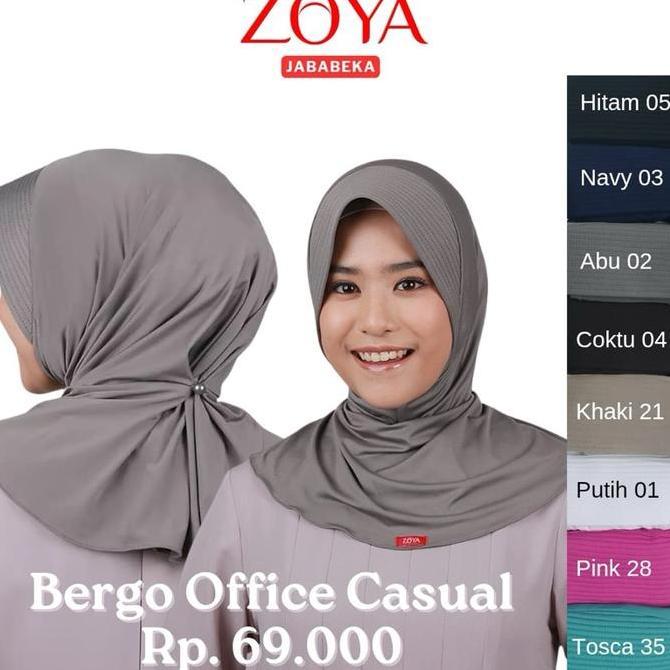 Bergo Office Zoya Hijab Jilbab Kerudung Bergo