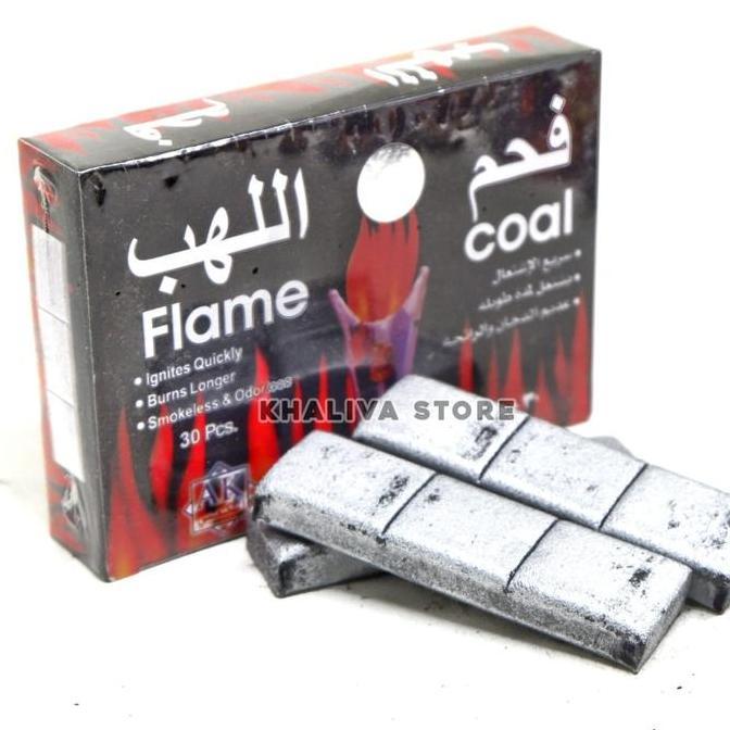 Promo Arang Silver Flame Coal Areng Bukhur Bara Dupa Gahru Kemenyan 30pcs COD