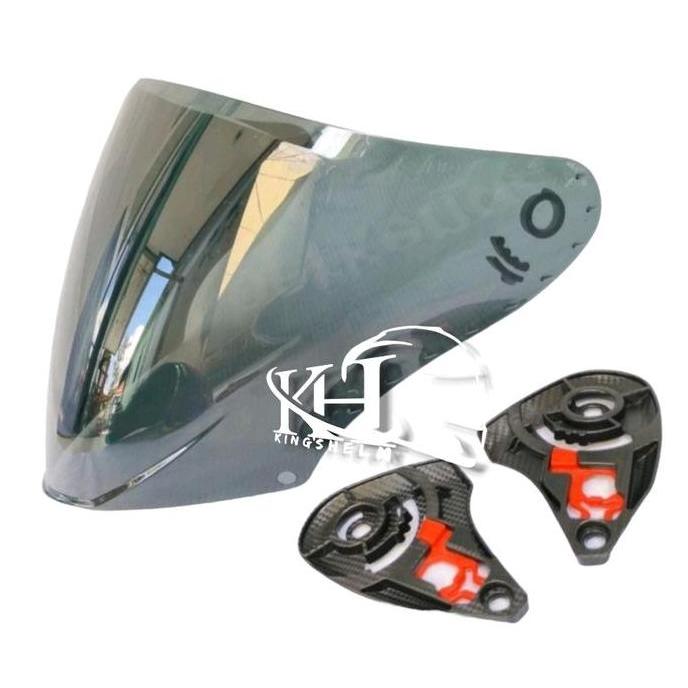 kaca helm njs kairoz / visor helm njs kairoz bonus rachet visor helm njs kairoz