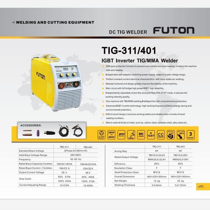 Diskon Tig Futon 400 A / Tig 401 Futon