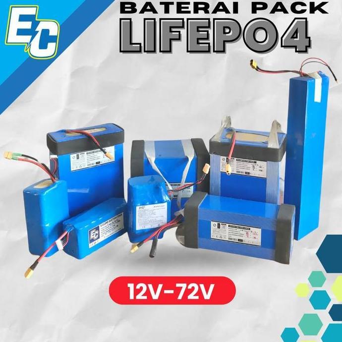 Terlaris Baterai Lithium Lifepo4 Pengganti Aki Sepeda Motor Listrik