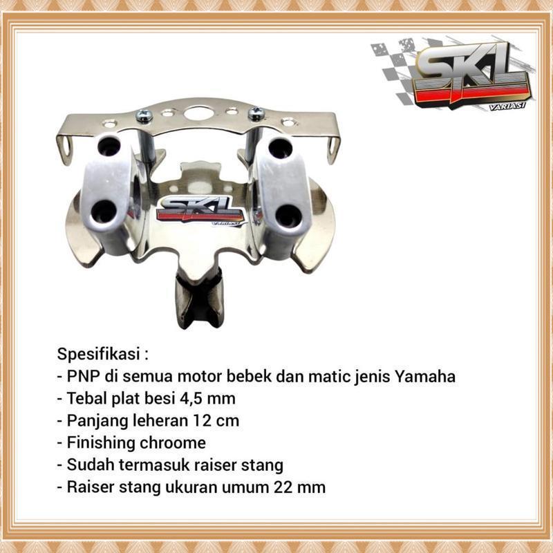Bisa COD Adaptor Dudukan Stang Motor Matic Bebek Yamaha Mio S Z M3 All New Soul GT Fino Jupiter Z Mx