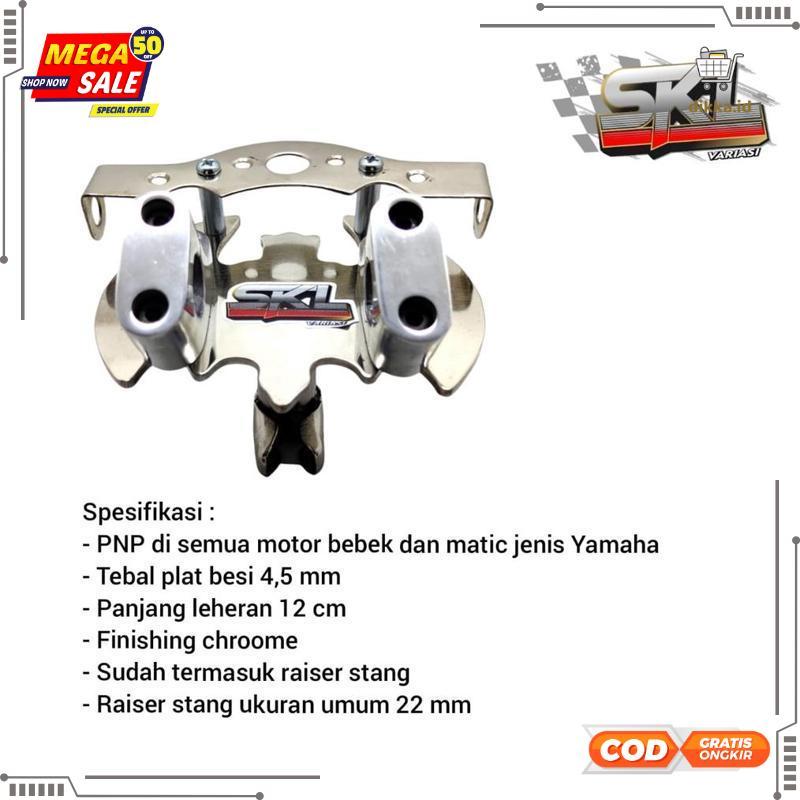 Cuci Gudang Adaptor Dudukan Stang Motor Matic Bebek Yamaha Mio S Z M3 All New Soul GT Fino Jupiter Z