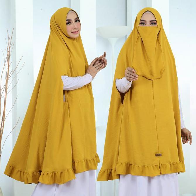Hijab Syari Jumbo Kode ARAFI Kepala Non Pet Bahan Kringkel Premium By Ory AjeZas Collection