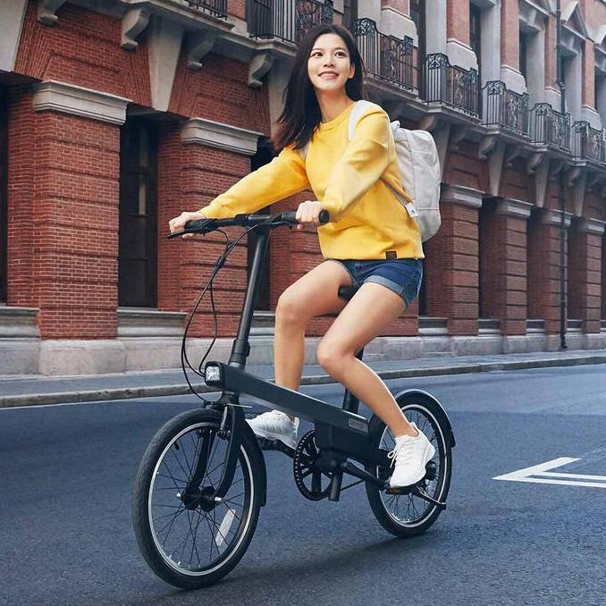 New Sepeda Listrik Lipat Xiaomi Qicycle Ec1 Smart Moped Elektrik 20Inch