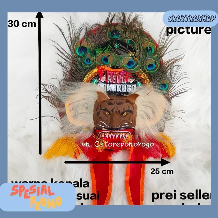 Reog Asli 30 Cm / Reog Anak / Reog Asli / Reog Ponorogo / Reog / Ponorogo / Barongan / Devil / Ganon