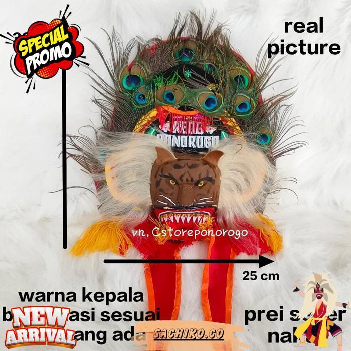 Reog Asli 30 Cm / Reog Anak / Reog Asli / Reog Ponorogo / Reog / Ponorogo / Barongan / Devil / Ganon