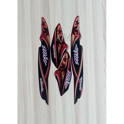 DS242 - STIKER STRIPING MIO 2004 SPORTY HITAM