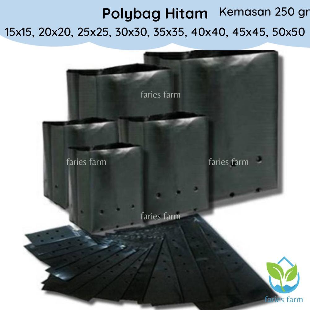 Bisa Cod Polybag Polibag 1 Pack Kurang Lebih 250 Gram Ukuran 15X15 20X20 25X25 30X30 35X35 40X40 50X