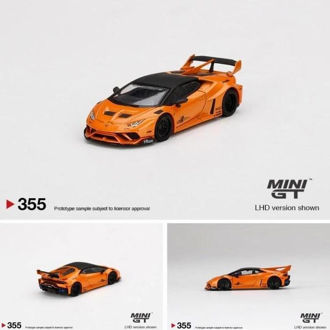 MINIGT 355 LB WORKS LAMBORGHINI HURACAN GT ARANCIO BOREALIS DIECAST