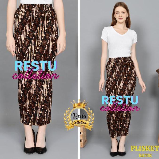 DR235 - ROK PLISKET BATIK / ROK PLISKET / BAWAHAN KEBAYA / ROK KEBAYA / ROK Wisuda/ ROK SPAN BATIK P