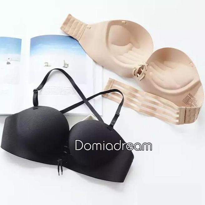 Bra Seamless Ada kawat Bra Busa Tebal Pushup Tali Depan