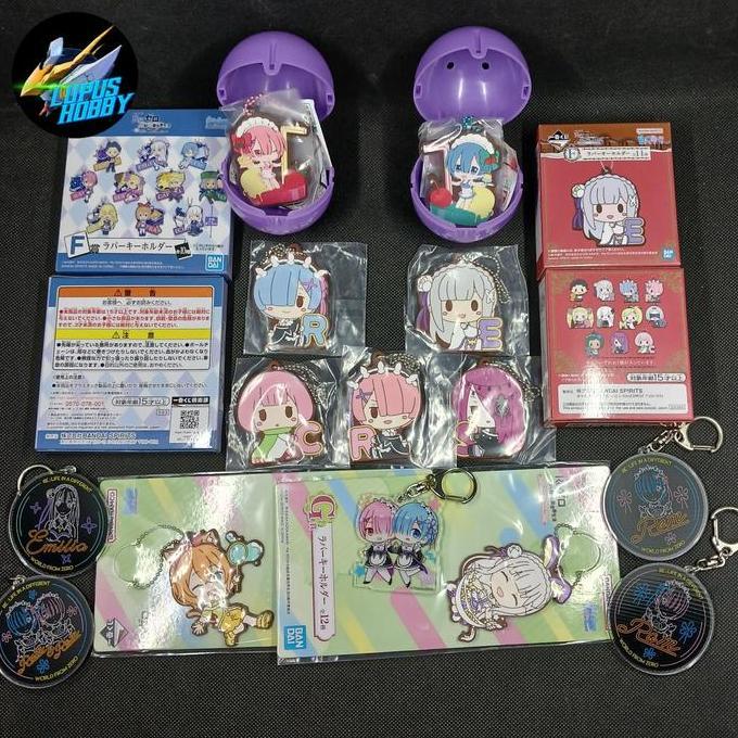 Ichiban kuji banpresto Re:zero isekai ram rem emilia subaru beatrice elsa puck Felix sphinx Elsa cru
