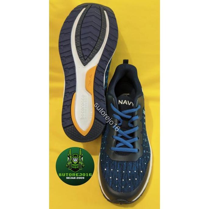 sepatu olahraga alri navy sport shoes merk bocorocco jatah terbaru