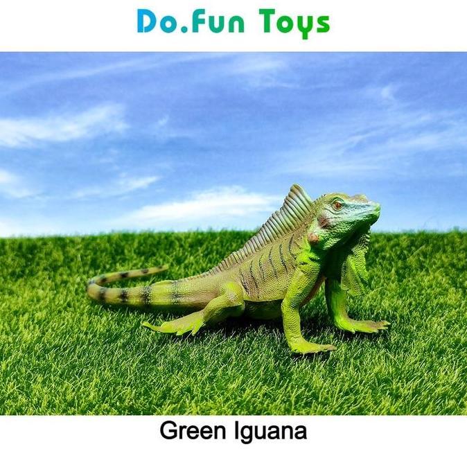 Iguana Animal Figure / Miniatur Mainan Binatang Iguana