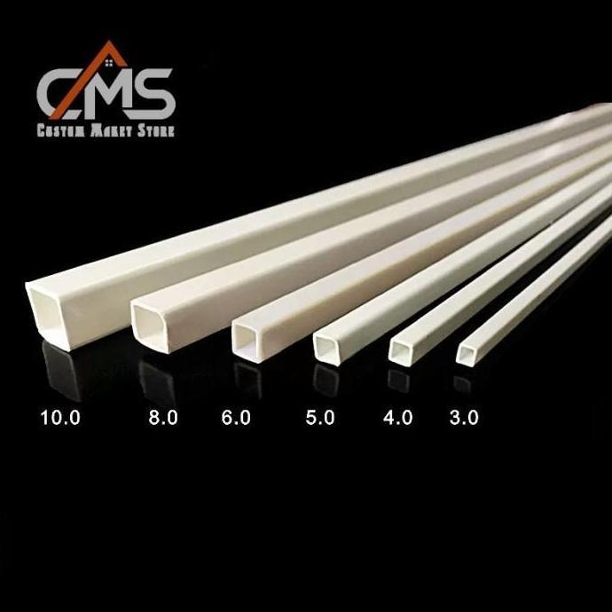 ABS Square Tube 8MM / Pipa PVC Kotak 8MM