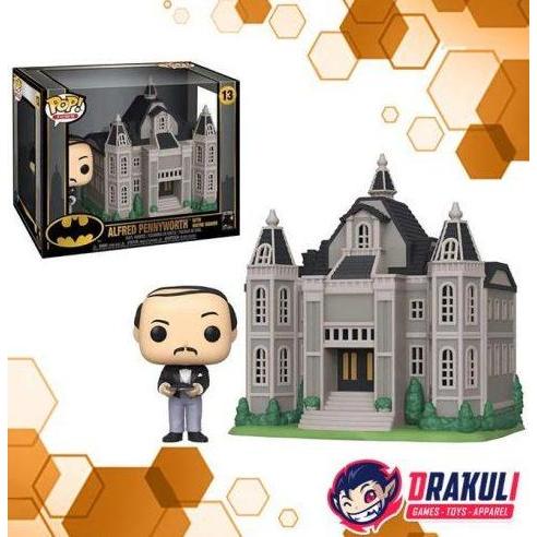 Toys Funko POP! Town DC Batman - Alfred Pennyworth with Wayne Manor