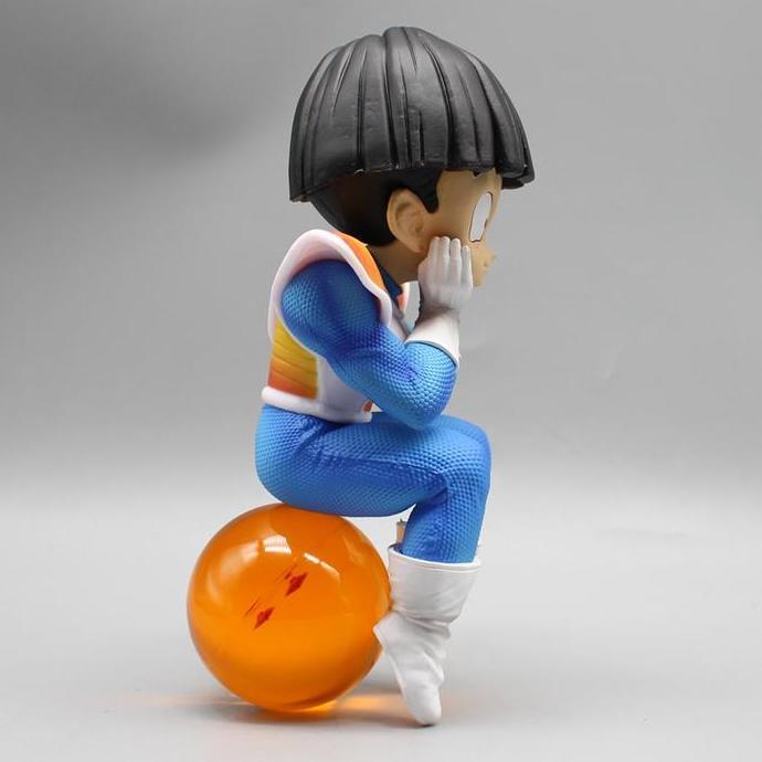 [ Foto ] Action Figure Dragon Ball Goku Sitting Crystal Ball 21cm
