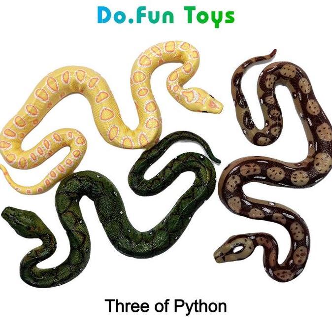 Python Snake New Animal Figure / Miniatur Mainan Ular Piton