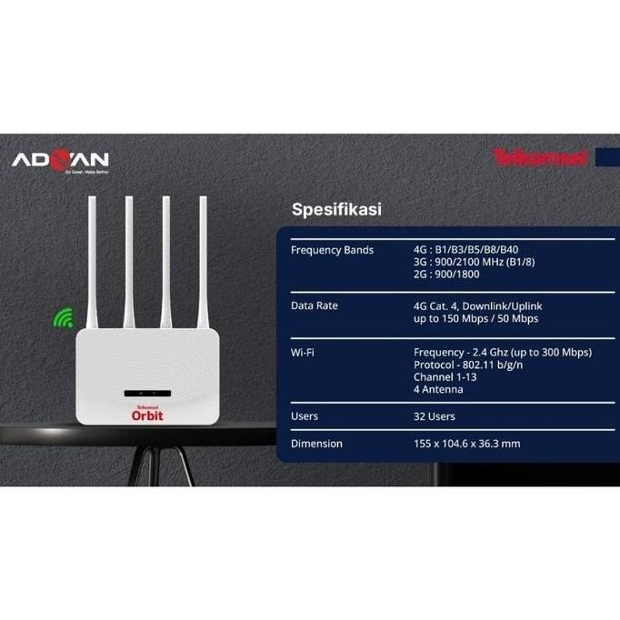 Modem Wifi Portable Orbit Telkomsel Orbit Star A2 - TELKOMSEL