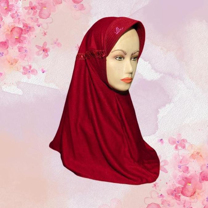 Jilbab Sekolah Rabbani kw Pita Serut Samping Hijab Anak Perempuan Instan Kerudung TK SD SMP SMA Musl